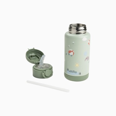 GARRAFA TÉRMICA COM PALHINHA 340ML PLAYGROUND