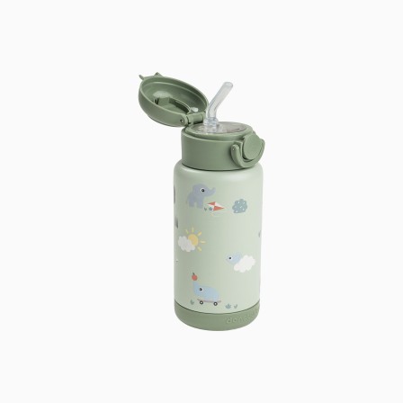 GARRAFA TÉRMICA COM PALHINHA 340ML PLAYGROUND