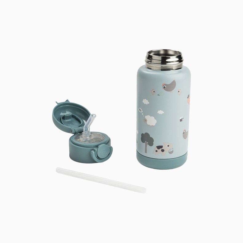 GARRAFA T�RMICA COM PALHINHA 340ML TINY FARM
