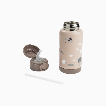 GARRAFA TÉRMICA COM PALHINHA 340ML TINY FARM