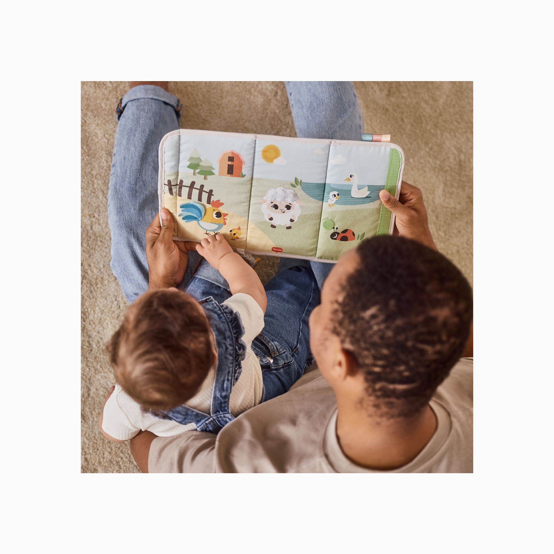 BRINQUEDO SENSORIAL 2 EM 1 TUMMY TIME FARMERS