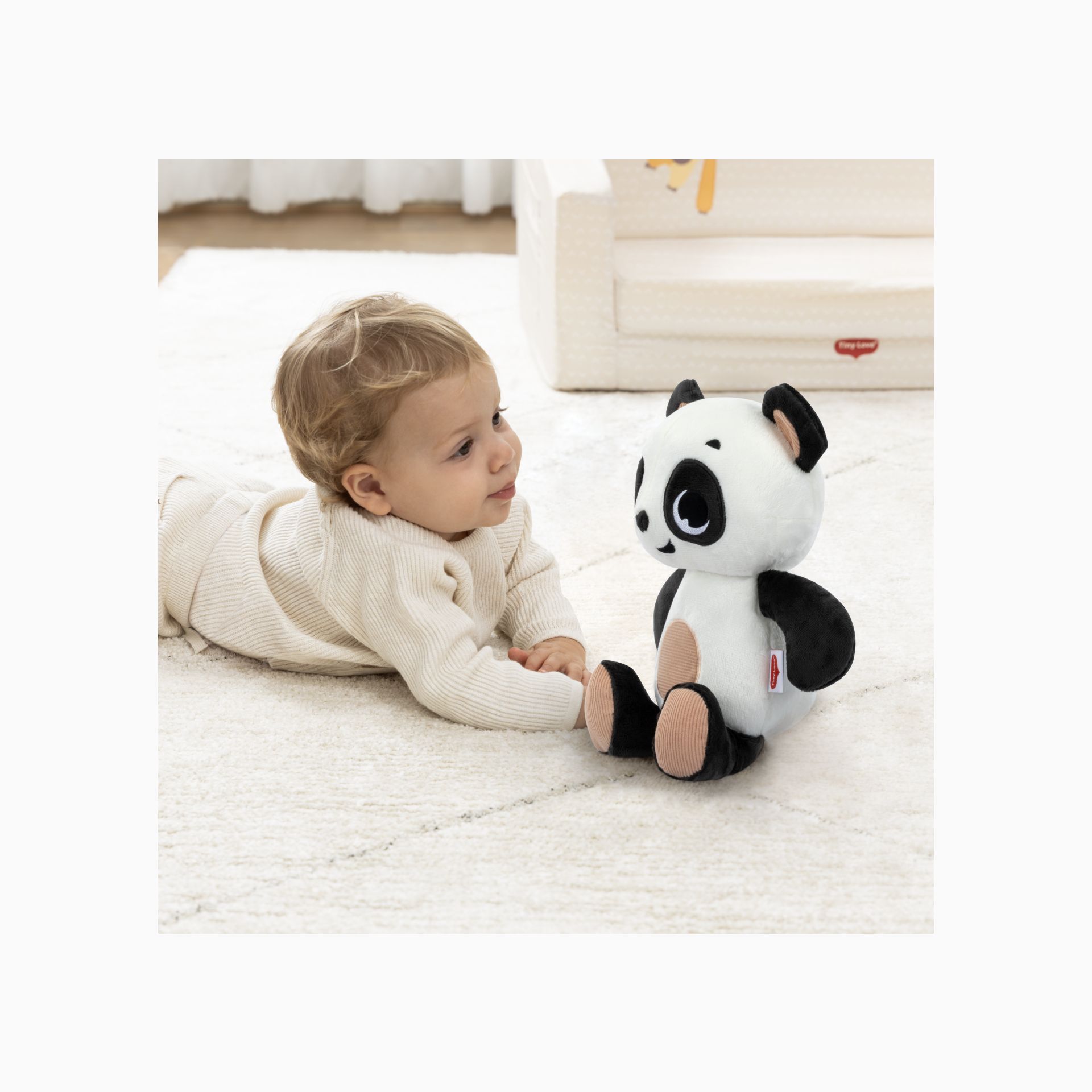 PELUCHE PANDA SNUGGLY BUDDY BLACK & WHITE DECOR