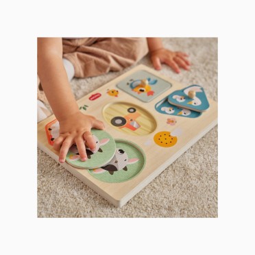 O MEU PRIMEIRO PUZZLE COM SOM EM MADEIRA FARMERS