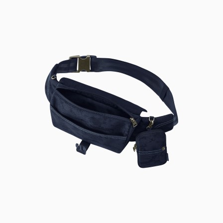 BOLSA BELT REBELLIOUS LUXURY DENIM BLUE