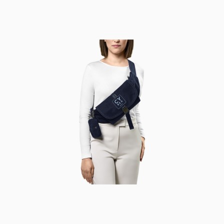 BOLSA BELT REBELLIOUS LUXURY DENIM BLUE