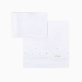 LEN��IS MICROLINA PUNTS BRANCO/ROSA