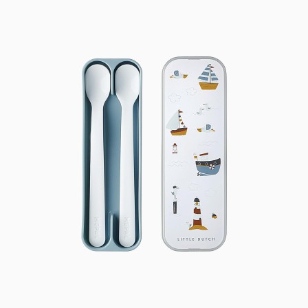 SET DE 2 COLHERES DE BEBE LONGAS MIO - SAILORS BAY - Image product