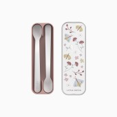 SET DE 2 COLHERES DE BEBE LONGAS MIO - FLOWERS & BUTTERFLIES
