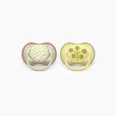 CHUPETAS ULTRA AIR COLORS OF NATURE DECO 18M+ VERDE/AMARELO