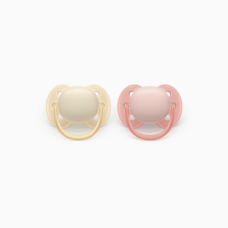 CHUPETAS ULTRA SOFT LISAS 0-6M