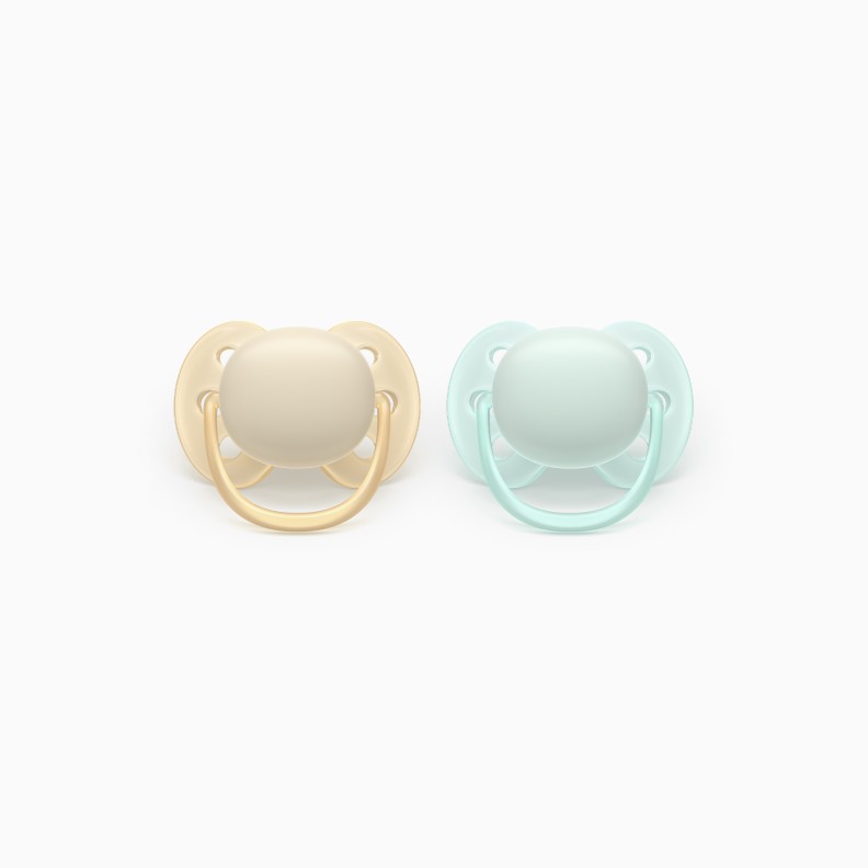 CHUPETAS ULTRA SOFT LISAS 0-6M