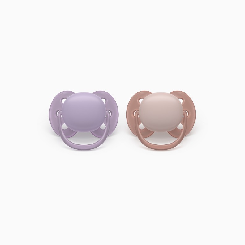 CHUPETAS ULTRA SOFT LISAS 6-18M