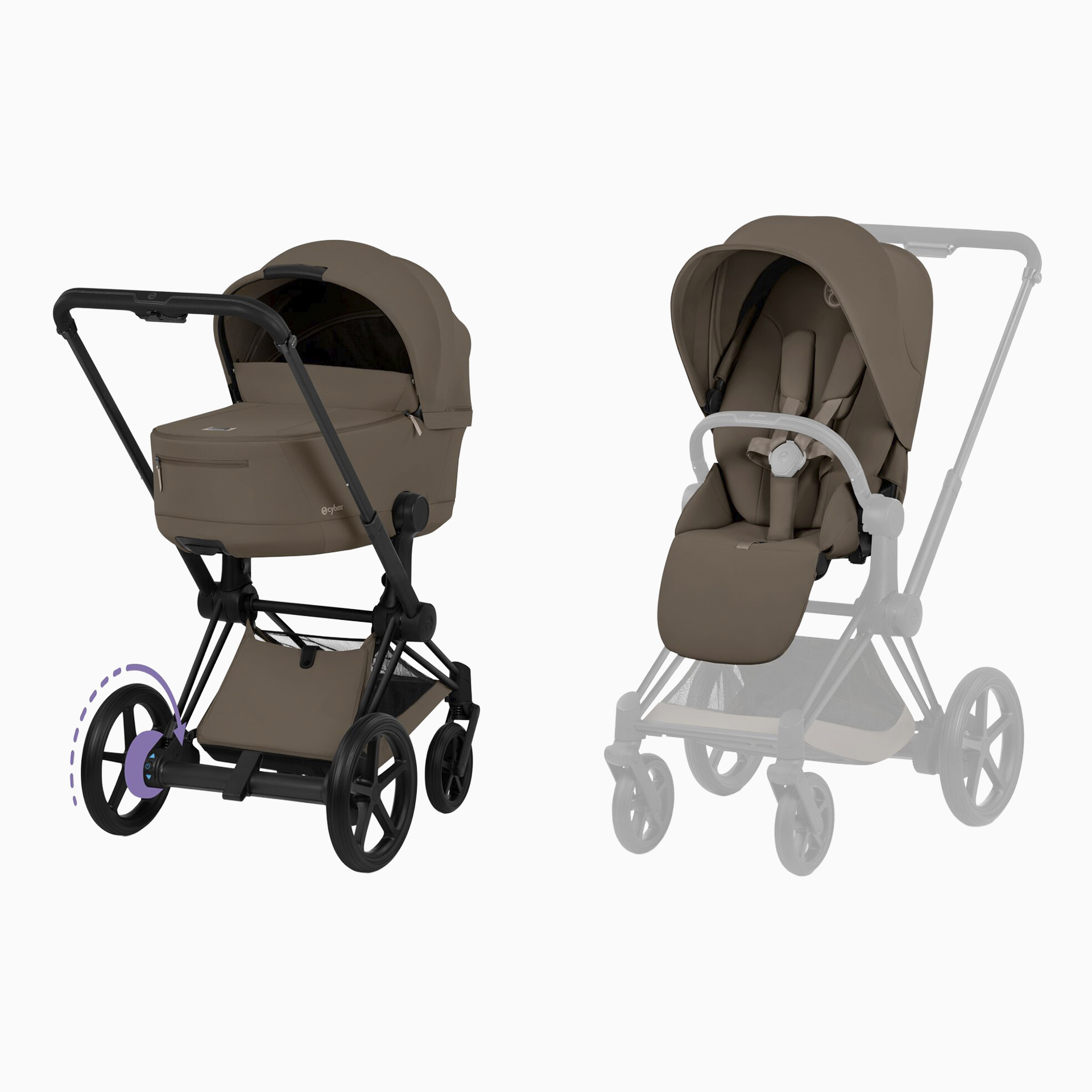 e-PRIAM COMFORT MATT BLACK + ALCOFA FOLD LUX