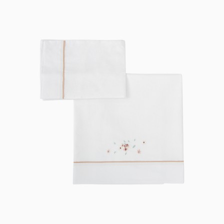 LEN��IS ALGOD�O MONET BRANCO/ROSA - Image product