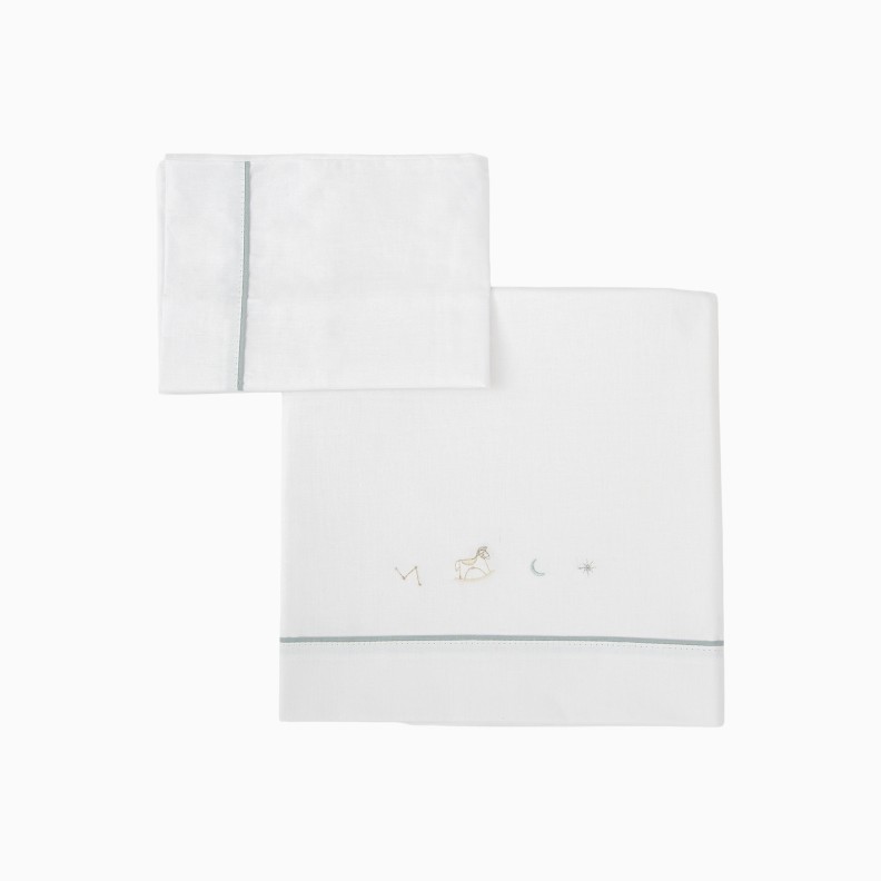 LEN��IS ALGOD�O BLUE SKY BRANCO/VERDE