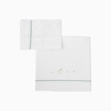 LEN��IS ALGOD�O BLUE SKY BRANCO/VERDE