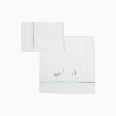 LEN��IS ALGOD�O ORBIT BRANCO/AZUL