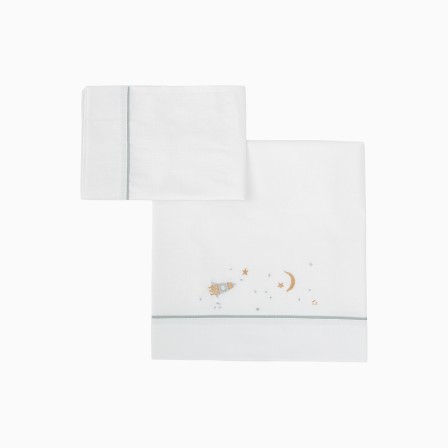 LEN��IS ALGOD�O ORBIT BRANCO/AZUL - Image product