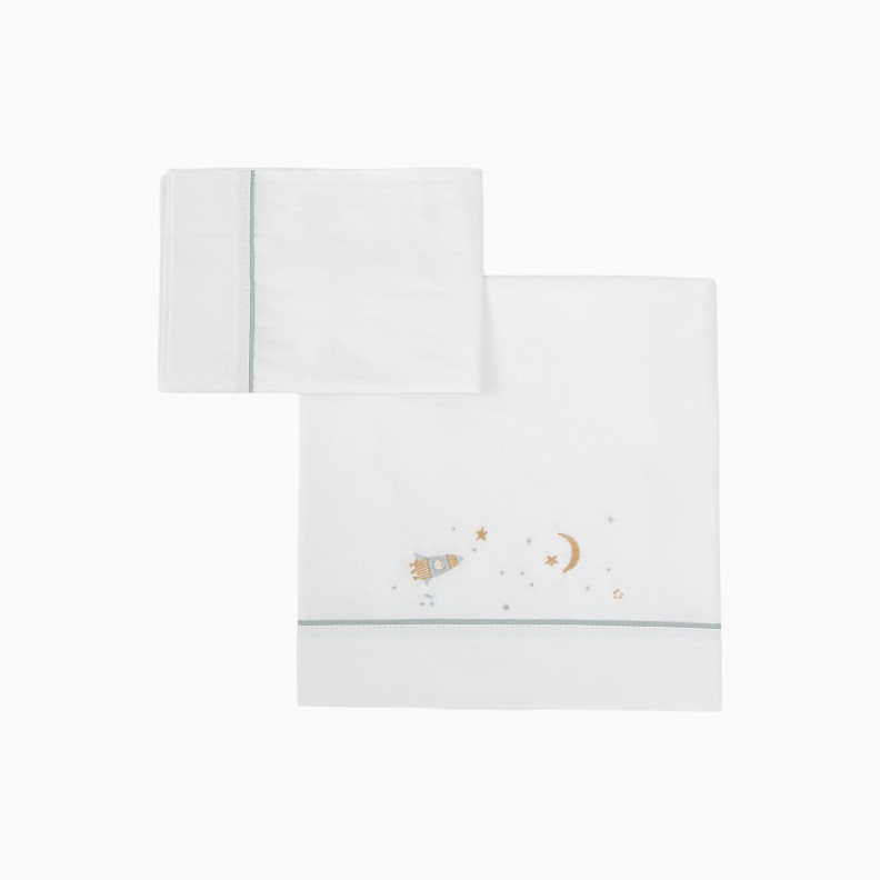 LEN��IS ALGOD�O ORBIT BRANCO/AZUL