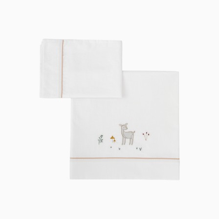 LEN��IS ALGOD�O DEER BRANCO/ROSA - Image product