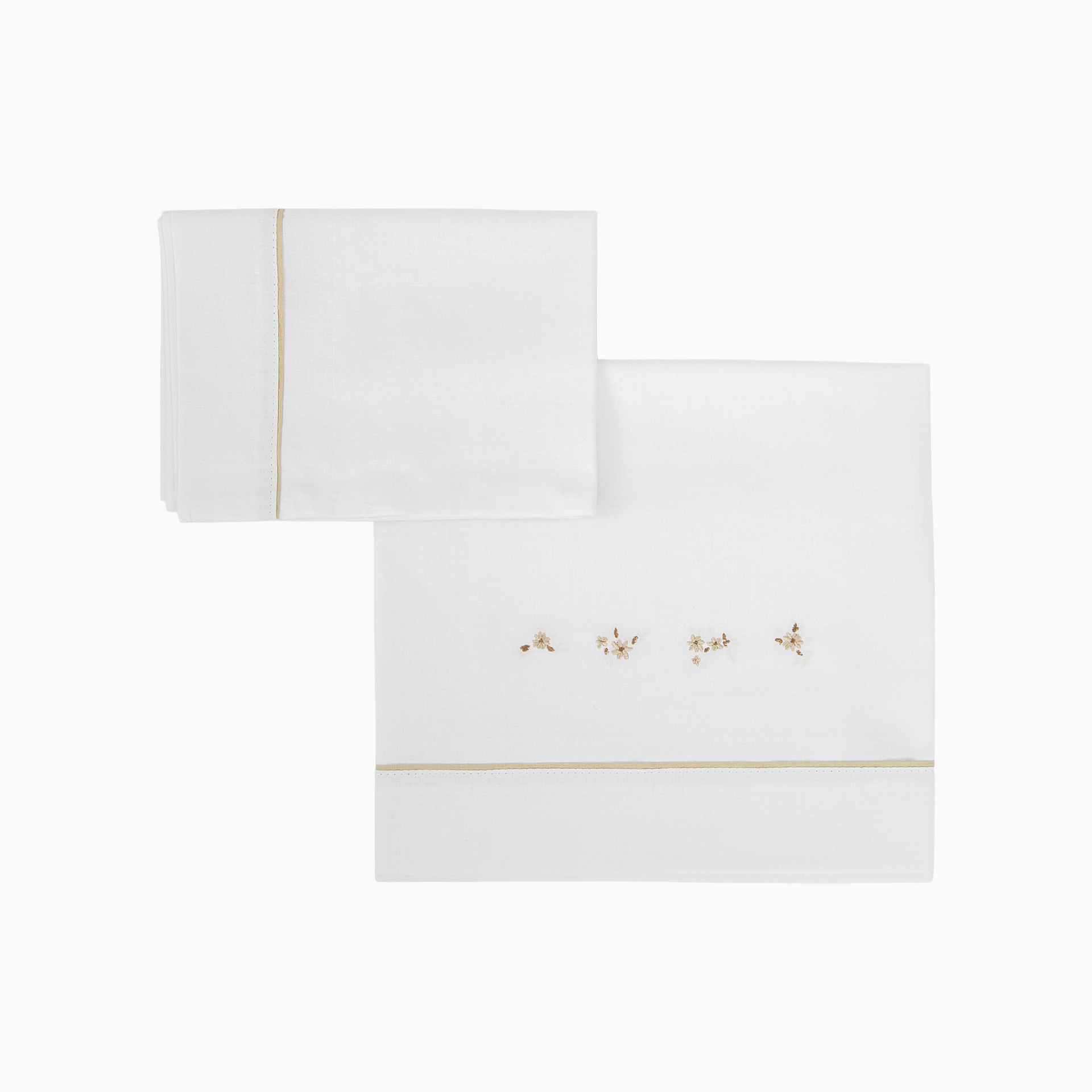 LENÇÓIS ALGODÃO ANAÍS BRANCO/LINO