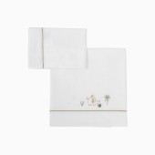 LEN��IS ALGOD�O PALM BRANCO/VERDE