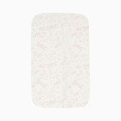 LENÇOL PUNTO AJUSTÁVEL DAFNE BRANCO/ROSA