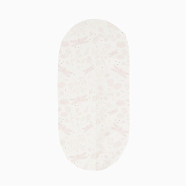 LENÇOL PUNTO AJUSTÁVEL PARA ALCOFAS DAFNE BRANCO/ROSA