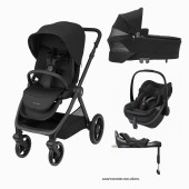 OXFORD PLUS TWILLIC BLACK + PEBBLE SLIDE PRO ONYX BLACK + BASE FAMILY FIX SLIDE PRO