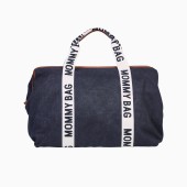 MOMMY BAG SIGNATURE CANVAS BLACK