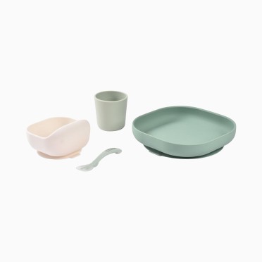 CONJUNTO DE REFEIÇÃO 4 PEÇAS SILICONE