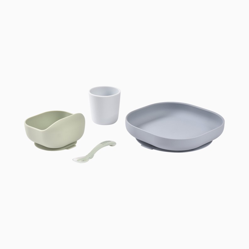 CONJUNTO DE REFEIÇÃO 4 PEÇAS SILICONE