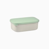 LANCHEIRA INOX COM COMPARTIMENTOS GRIS/VERDE