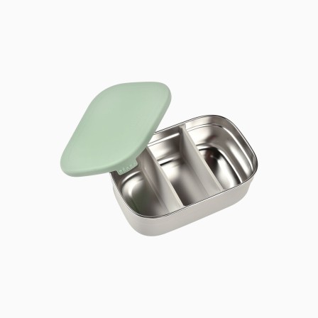 LANCHEIRA INOX COM COMPARTIMENTOS