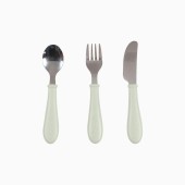 CONJUNTO DE TALHERES INOX 3 PEÇAS MISTY GREEN