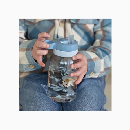 GARRAFA COM PALHINHA 450ML - FOREST FRIENDS