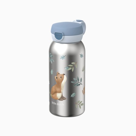GARRAFA DE A�O INOXID�VEL FLIP CAP 600ML - FOREST FRIENDS - Image product
