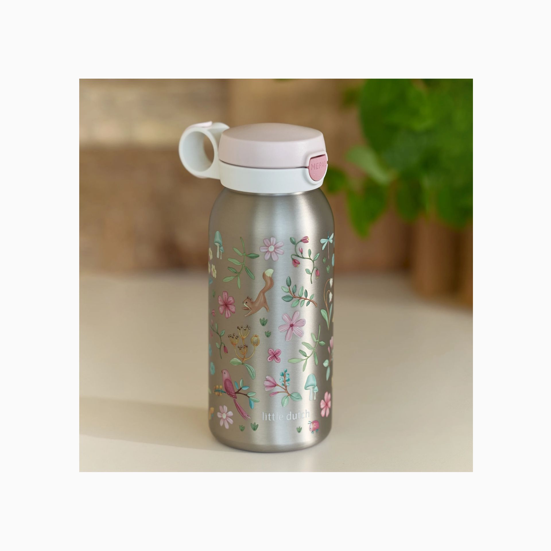 GARRAFA DE AÇO INOXIDÁVEL FLIP CAP 600ML - FAIRY WONDERS