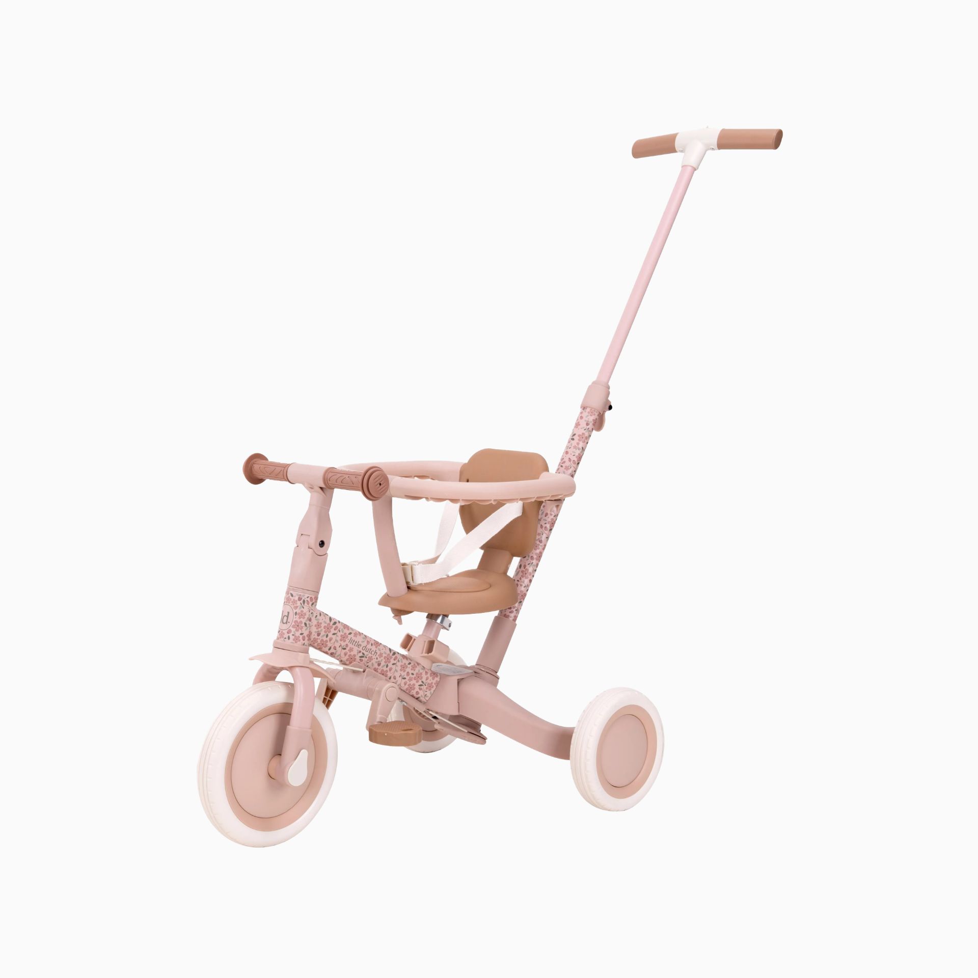TRICICLO 4 EM 1 FLORAL PINK