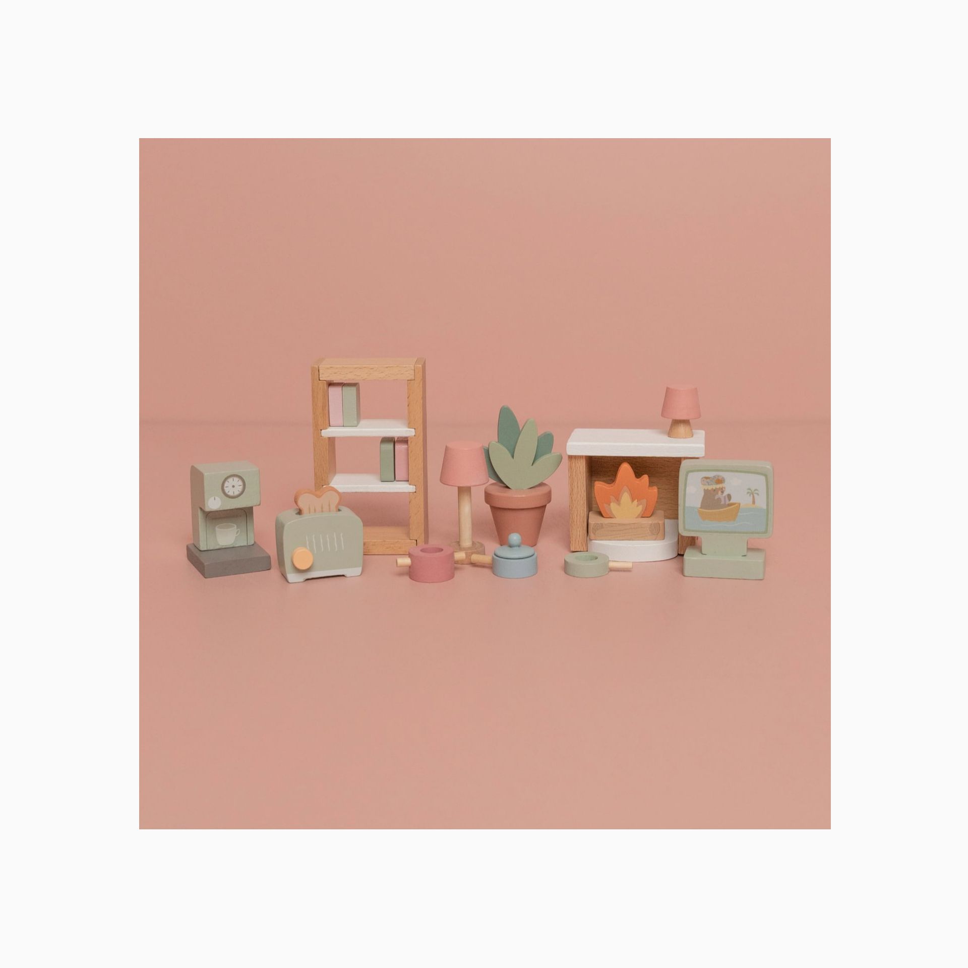 SET ACESSÓRIOS DE MOBILIÁRIO PARA CASA DE BONECAS