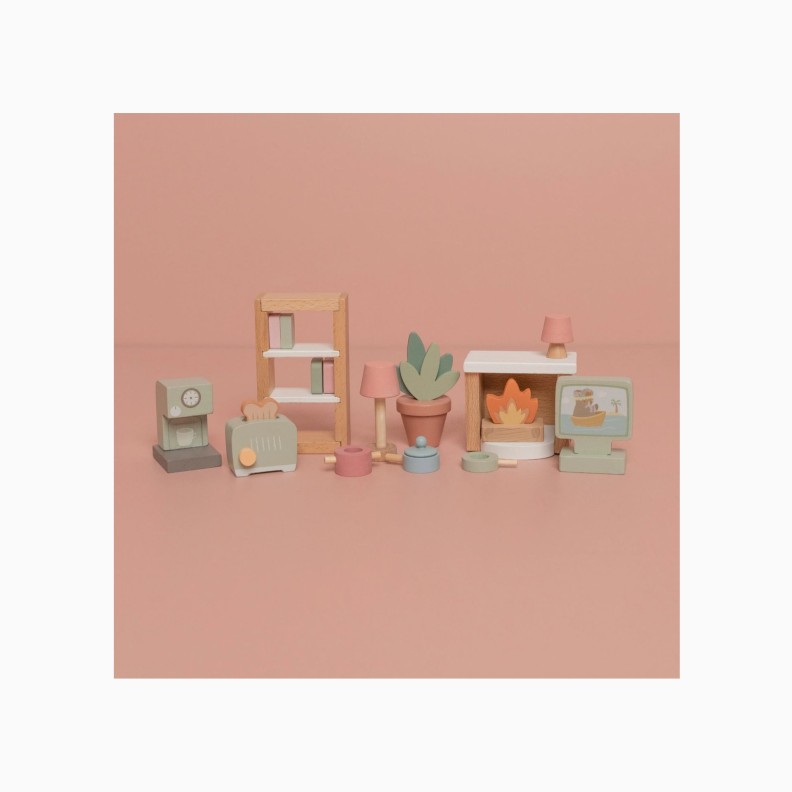 SET ACESSÓRIOS DE MOBILIÁRIO PARA CASA DE BONECAS