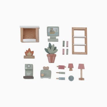 SET ACESSÓRIOS DE MOBILIÁRIO PARA CASA DE BONECAS