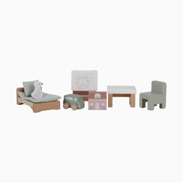 SET ACESS�RIOS PARA QUARTO DE CASA DE BONECAS