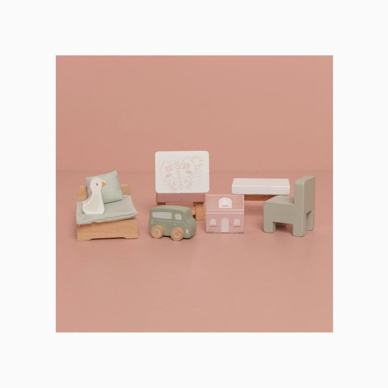 SET ACESS�RIOS PARA QUARTO DE CASA DE BONECAS