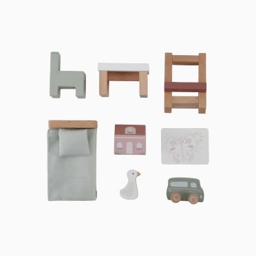 SET ACESS�RIOS PARA QUARTO DE CASA DE BONECAS