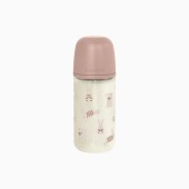 BIBERÃO VIDRO WONDERLAND 240 ML ROSA