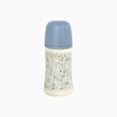 BIBERÃO WONDERLAND 270 ML FLORES AZUL