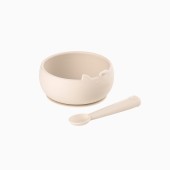 CONJUNTO DE TIGELA E COLHER DE SILICONE SAND