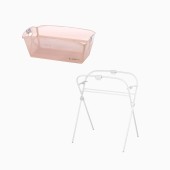 BANHEIRA DOBRÁVEL OASIS PALE + SUPORTE GRIS