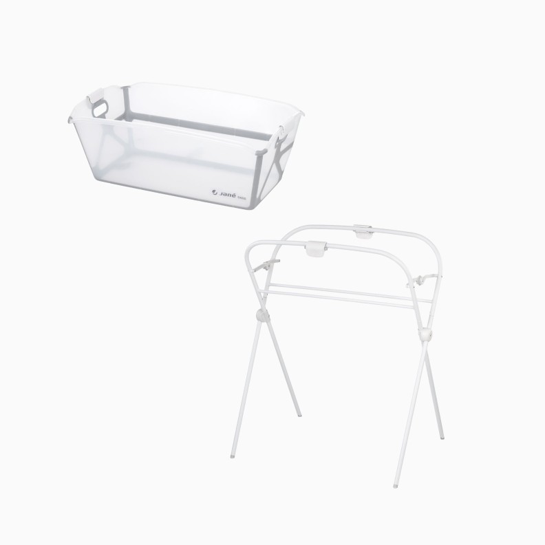 BANHEIRA DOBRÁVEL OASIS + SUPORTE GRIS